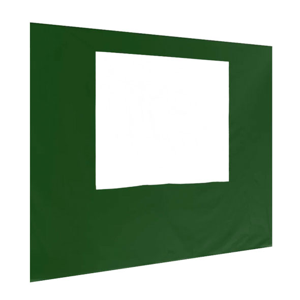Seitenwand mit Fenster, 3m, grün Seitenwand mit Fenster, 3m, grün