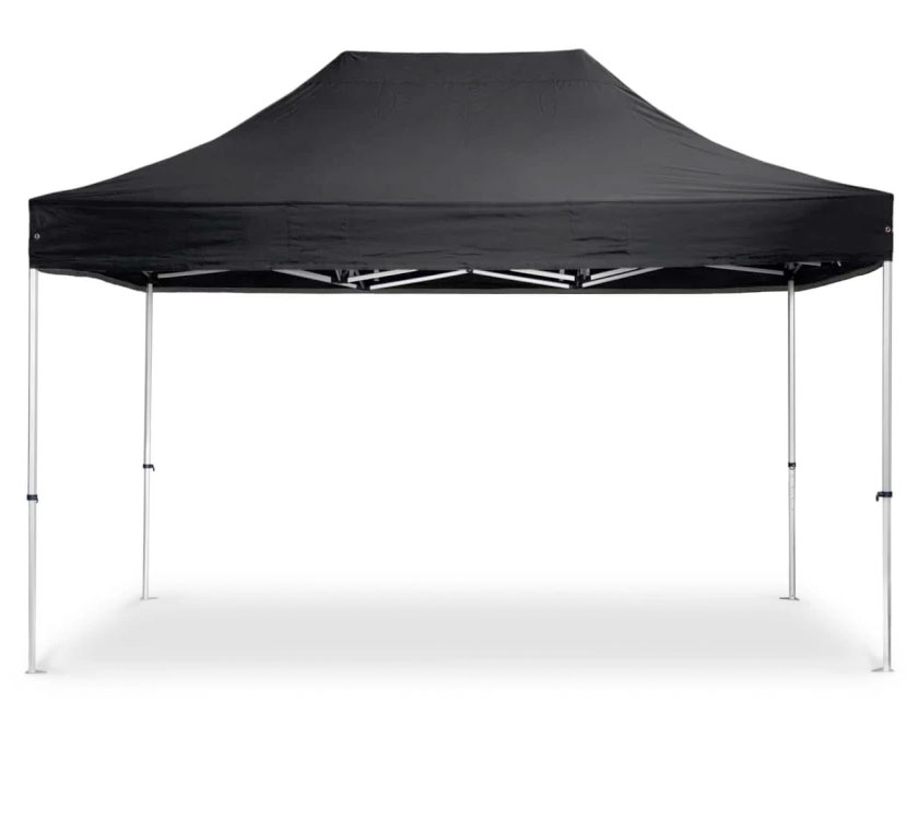 Profi Faltpavillon 3 x 4.5m, schwarz Profi Faltpavillon 3 x 4.5m, schwarz