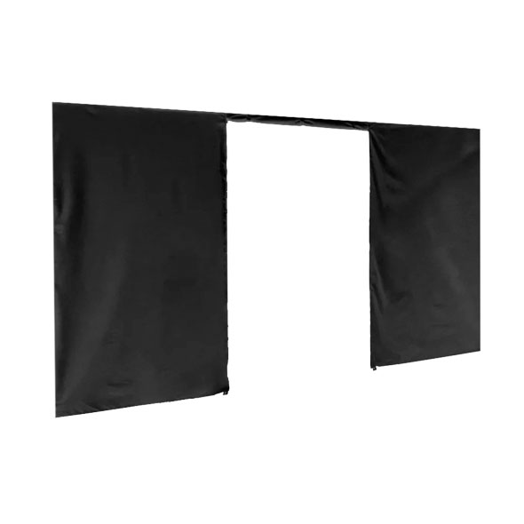 Seitenwand mit Türe, 4.5m, schwarz Seitenwand mit Türe, 4.5m, schwarz