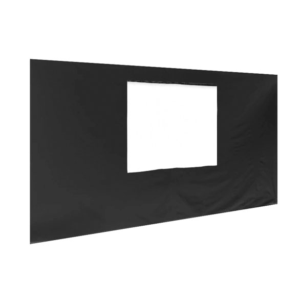 Seitenwand mit Fenster, 4.5m, schwarz Seitenwand mit Fenster, 4.5m, schwarz