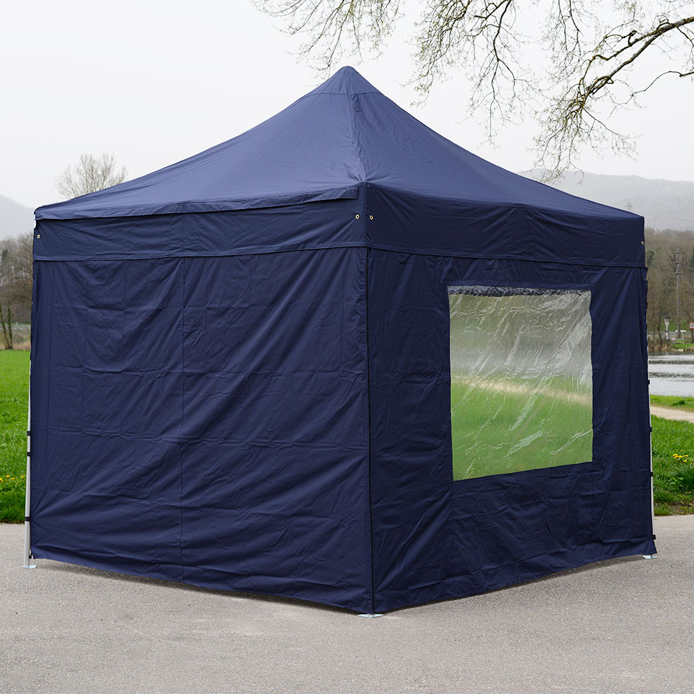 Kit de parois latérales (1 x fermée & 1 x avec fenêtre) pour pavillon professionnel