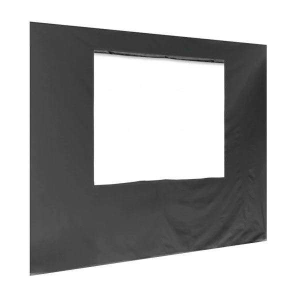 Seitenwand mit Fenster, 3m, schwarz Seitenwand mit Fenster, 3m, schwarz